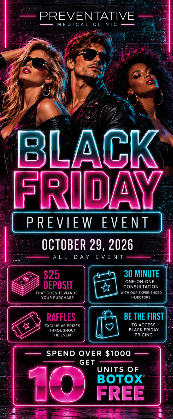 BLACK FRIDAY PREVIEW EVENT - $25 DEPOSIT