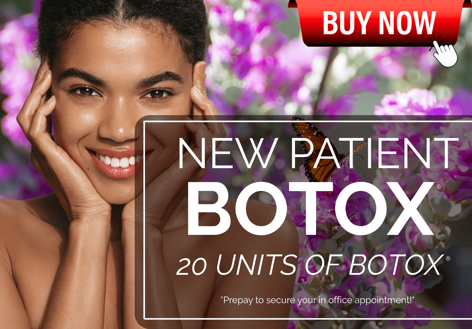 NEW PATIENT BOTOX APPOINTMENT : 20 UNITS OF BOTOX