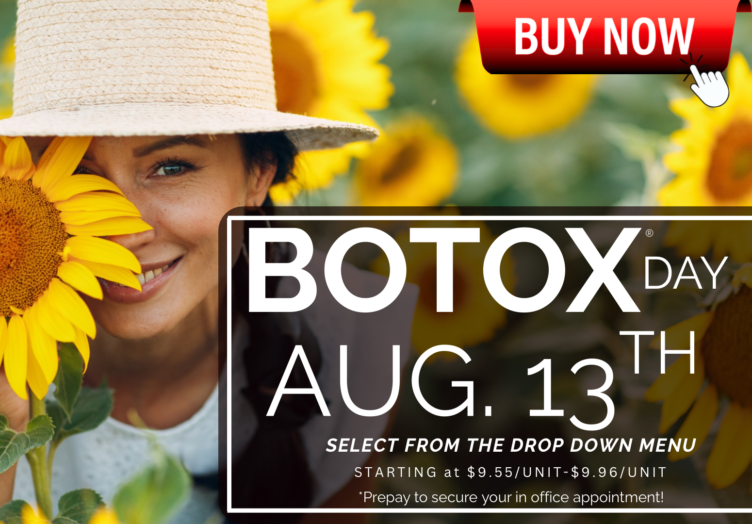 BOTOX DAY APPOINTMENT : AUGUST 13TH