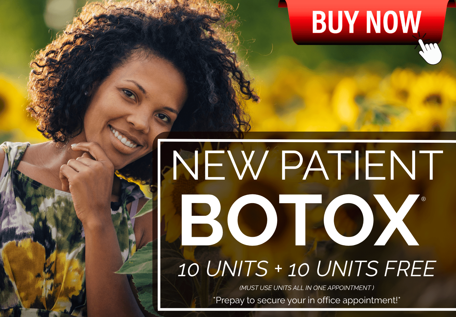 NEW PATIENT BOTOX APPOINTMENT : 20 UNITS OF BOTOX
