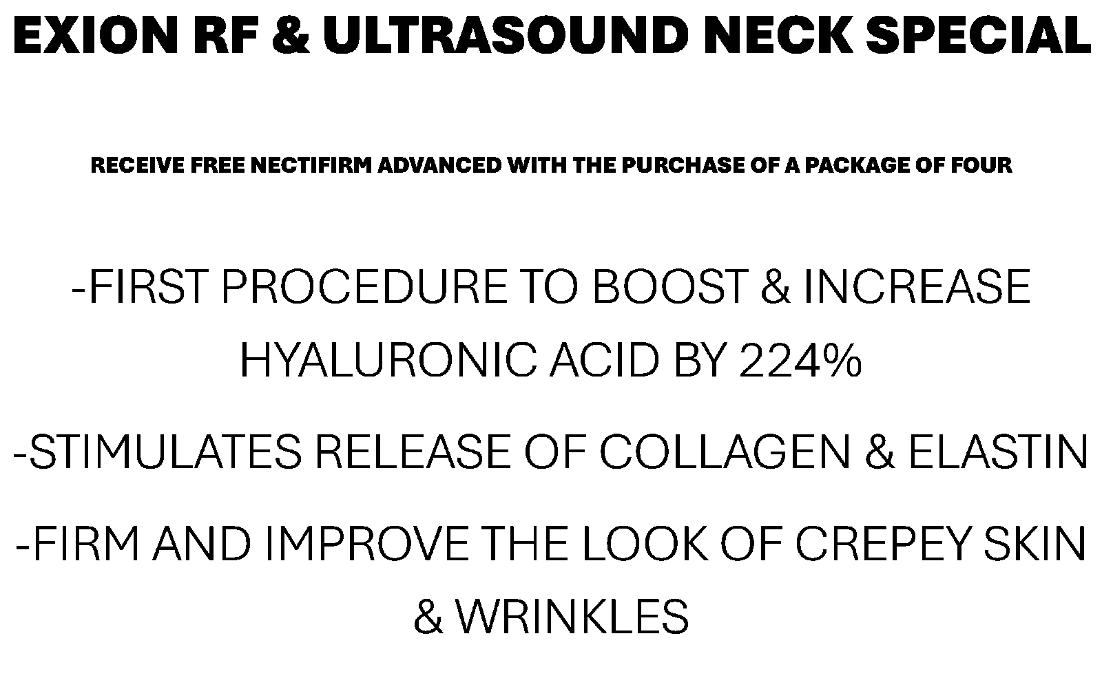 EXION RF & ULTRASOUND NECK