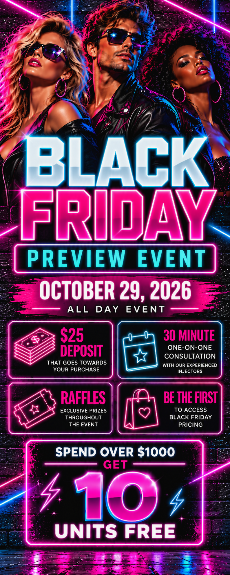 BLACK FRIDAY PREVIEW EVENT - $25 DEPOSIT