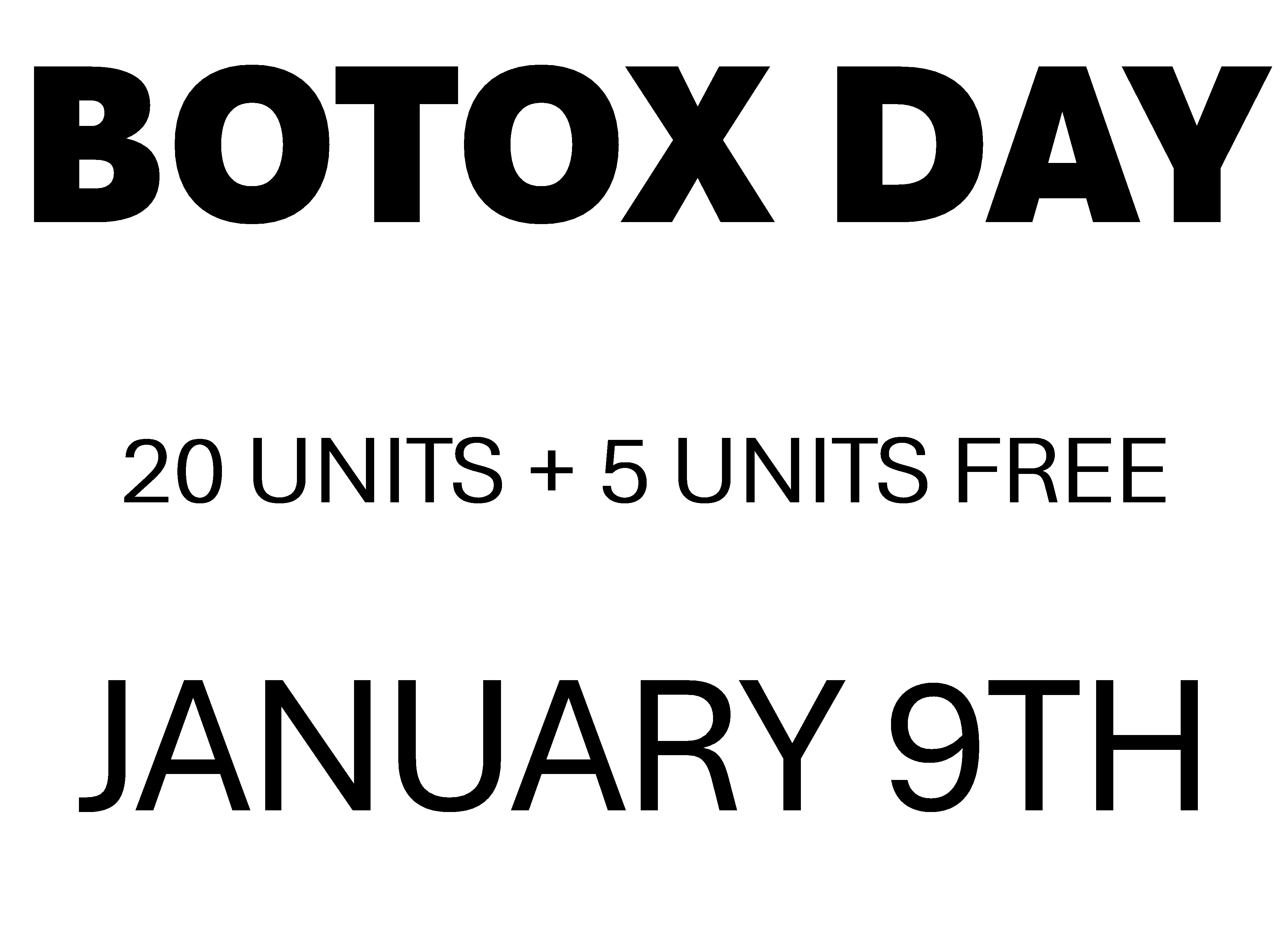 BOTOX DAY 25 UNITS 1/09/25 ($9.80/UNIT)