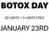 BOTOX DAY 25 UNITS 1/23/25 $9.80/UNIT